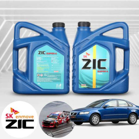 [자체제작]볼보 S40 1.6 D2 ZIC 지크 SUPER A 부동액 3L 1병 냉각수 자동차 엔진부동액 녹방지 고성능 EG 쿨런트