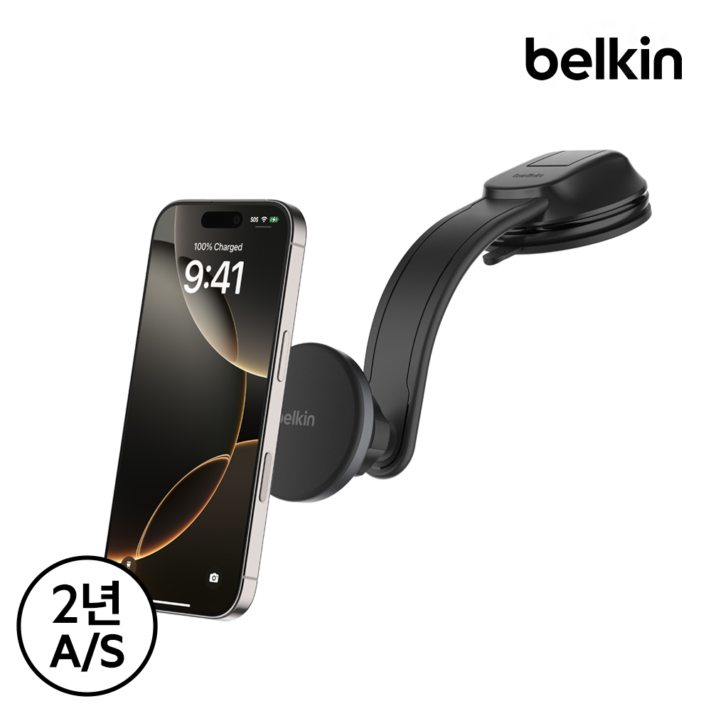 벨킨 Qi2 15W 차량용 고속 무선 충전기 송풍구 대시보드 호환 마그네틱 충전 거치대 WIC012