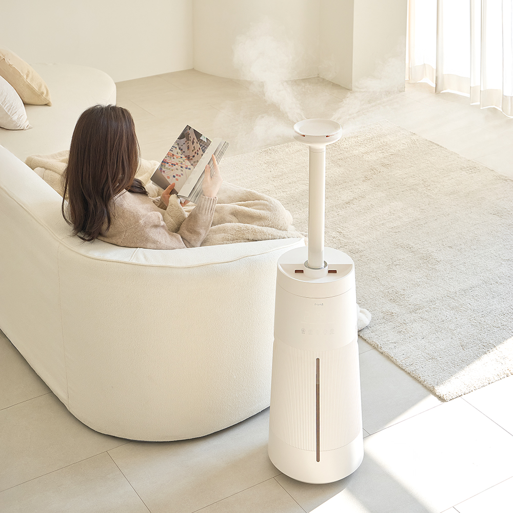 [자동습도+무드등] 프롬비 울트라 몬스터 23리터 사무실 거실 대용량 가습기 FC183NEW 크림화이트