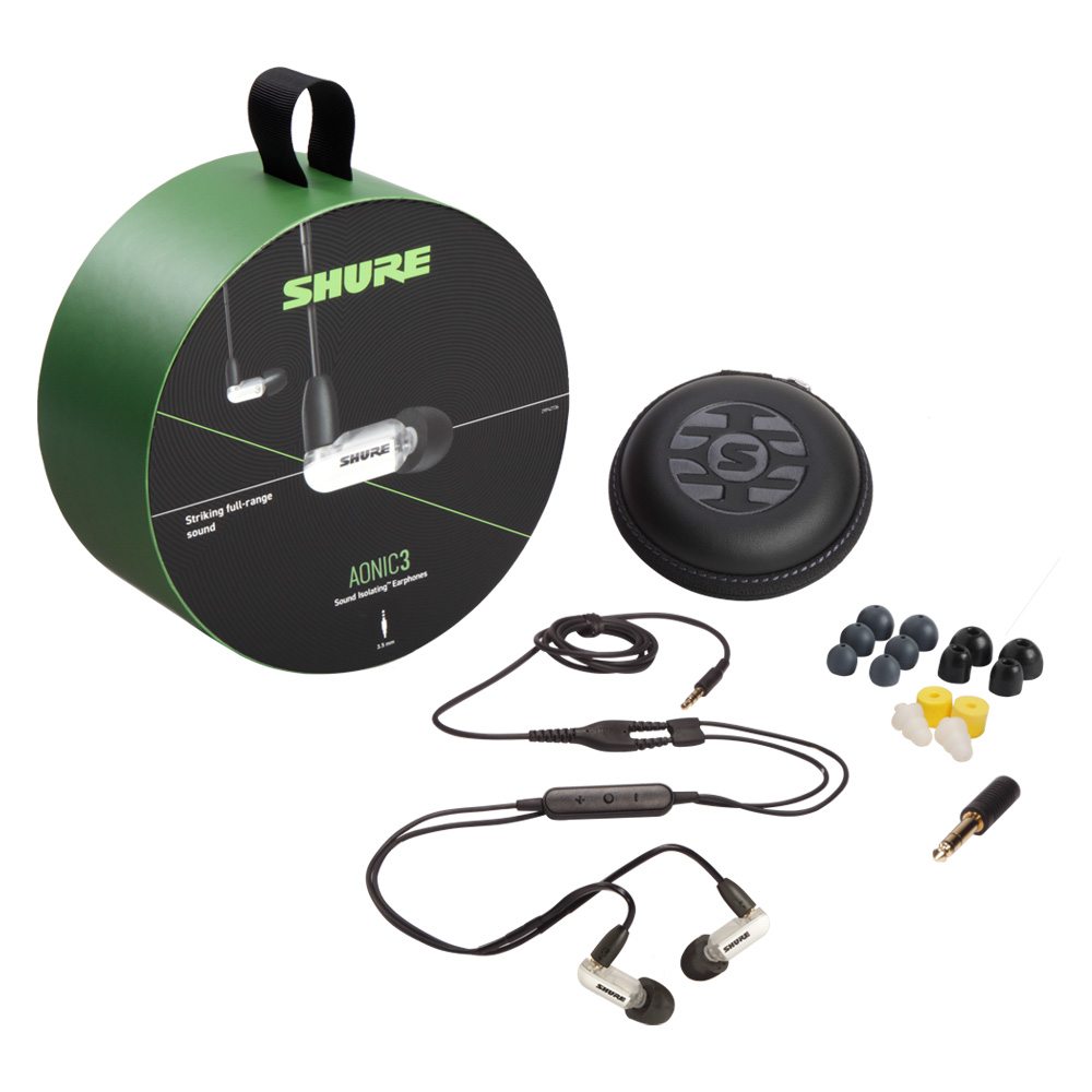 [SHURE] 슈어 AONIC 3 슈어 사운드 아이솔레이팅 이어폰 (화이트) - 상세 이미지 4
