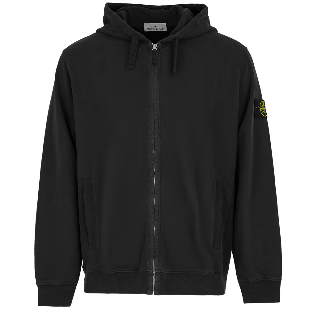 스톤아일랜드 블랙 티셔츠 후드 집업 K2S156100067 S0A20 V0029 (2025 F/W) XXL - 상품 이미지