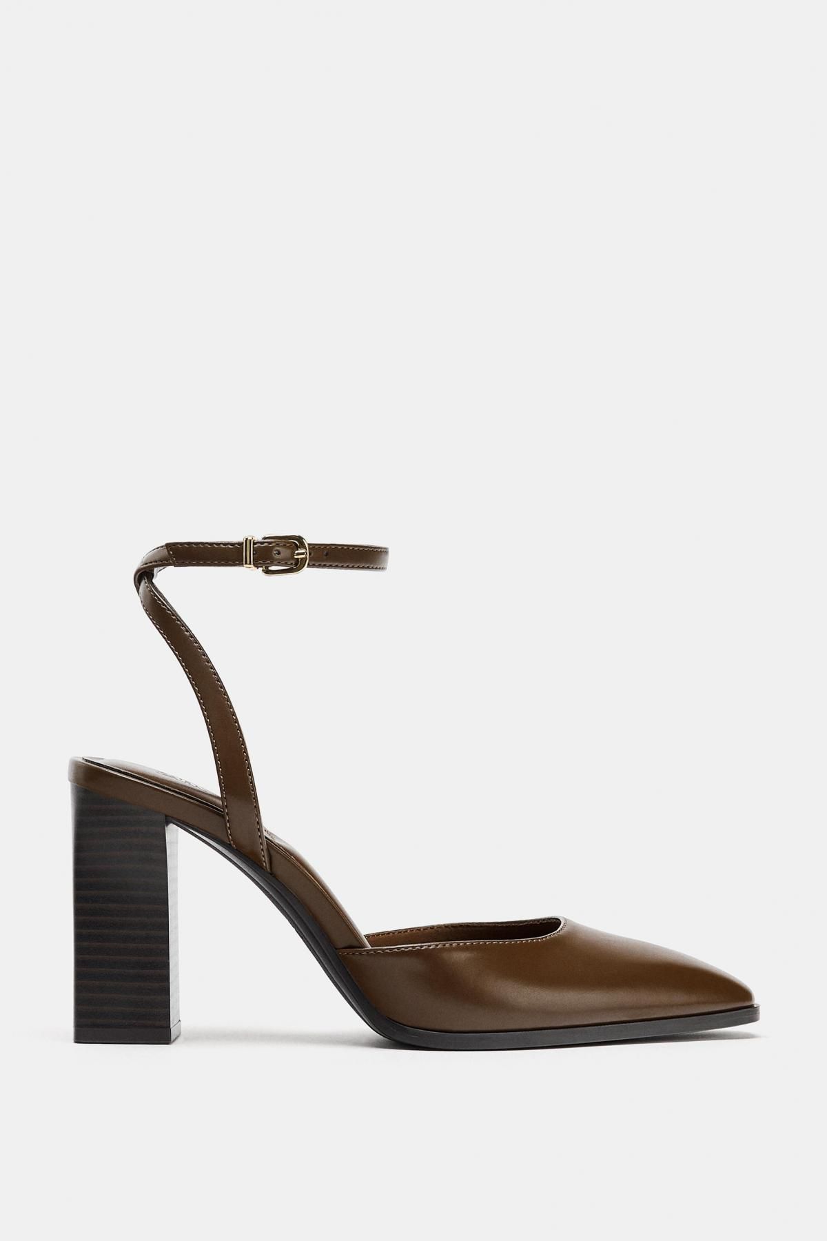 자라 블록힐 스트랩 슈즈 브라운 2218/710 BROWN - 상품 이미지