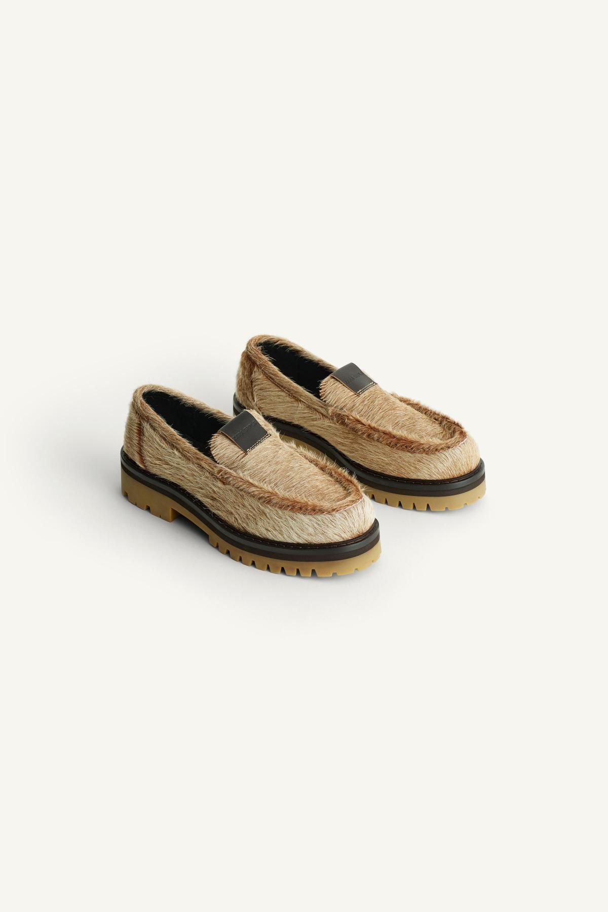 자라 청키 트랙솔 레더 로퍼 2658/620 BROWN - 상세 이미지 5