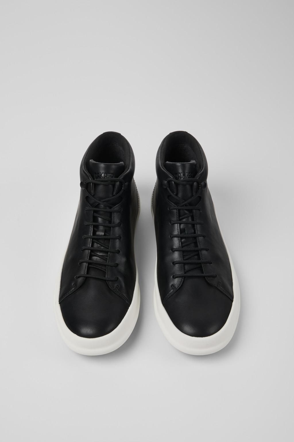 캠퍼 프리미엄 레더 남성 앵클부츠 Chasis K300236-023 BLACK - 상세 이미지 4