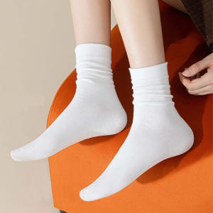 무압박양말 10켤레 학생 무지 임산부 돌돌이 긴목 루즈삭스 흰 검정 면 ... 솔직 후기 | 실사용자 리뷰 분석 - 상품 이미지 3