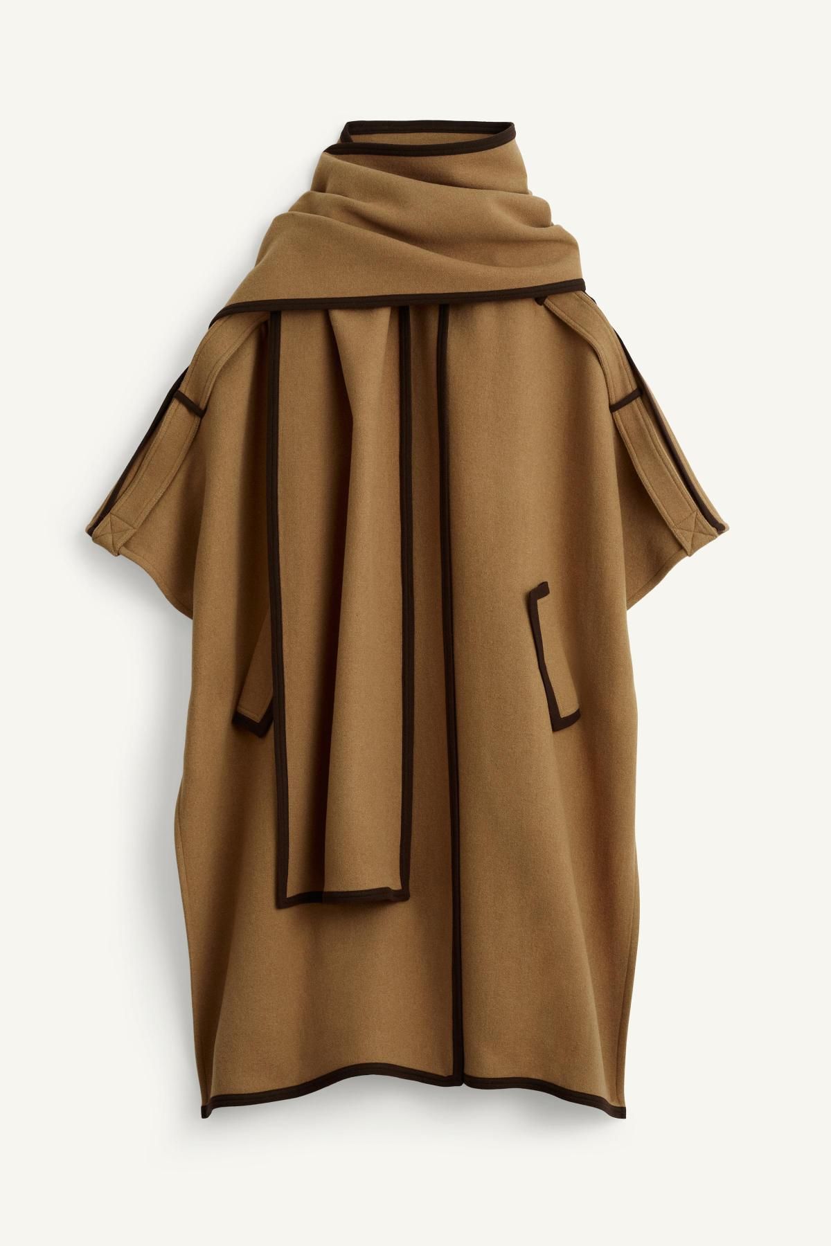 자라 울블렌드 케이프 코트 3692/902 CAMEL - 상세 이미지 5