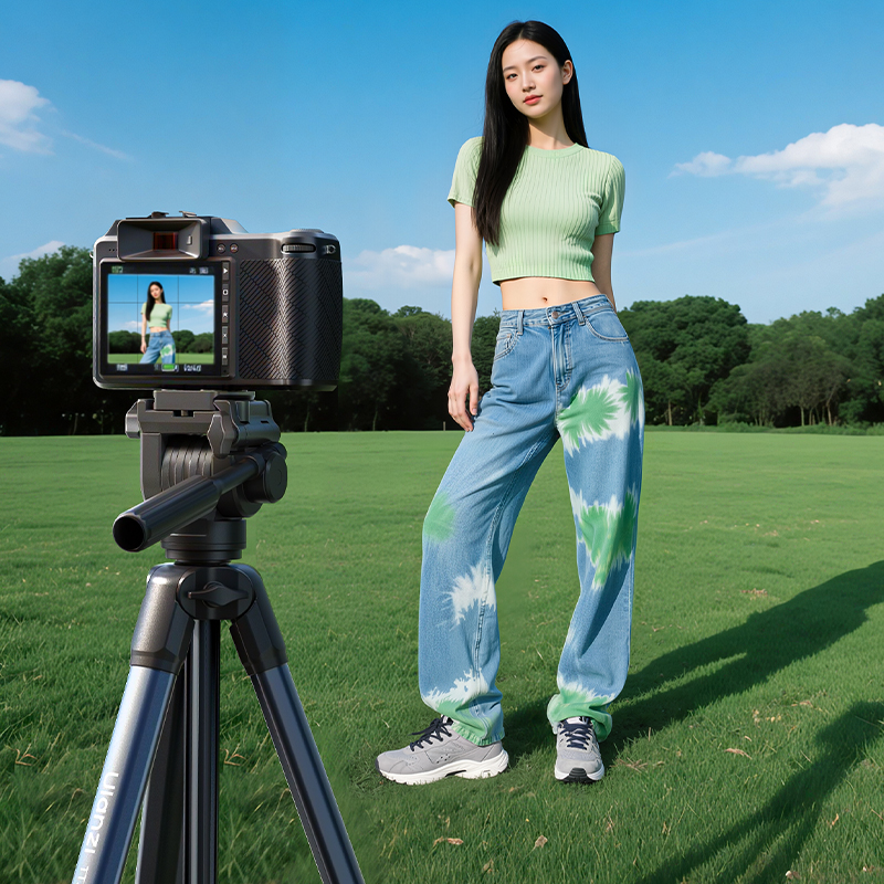 울란지 TT39 DSLR 미러리스 카메라 스마트폰 여행용 휴대용 경량 비디오 삼각대 - 상세 이미지 4