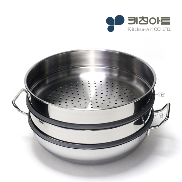 키친아트 스텐304 스티머 찜기 찜판 채반 36cm - 상세 이미지 4
