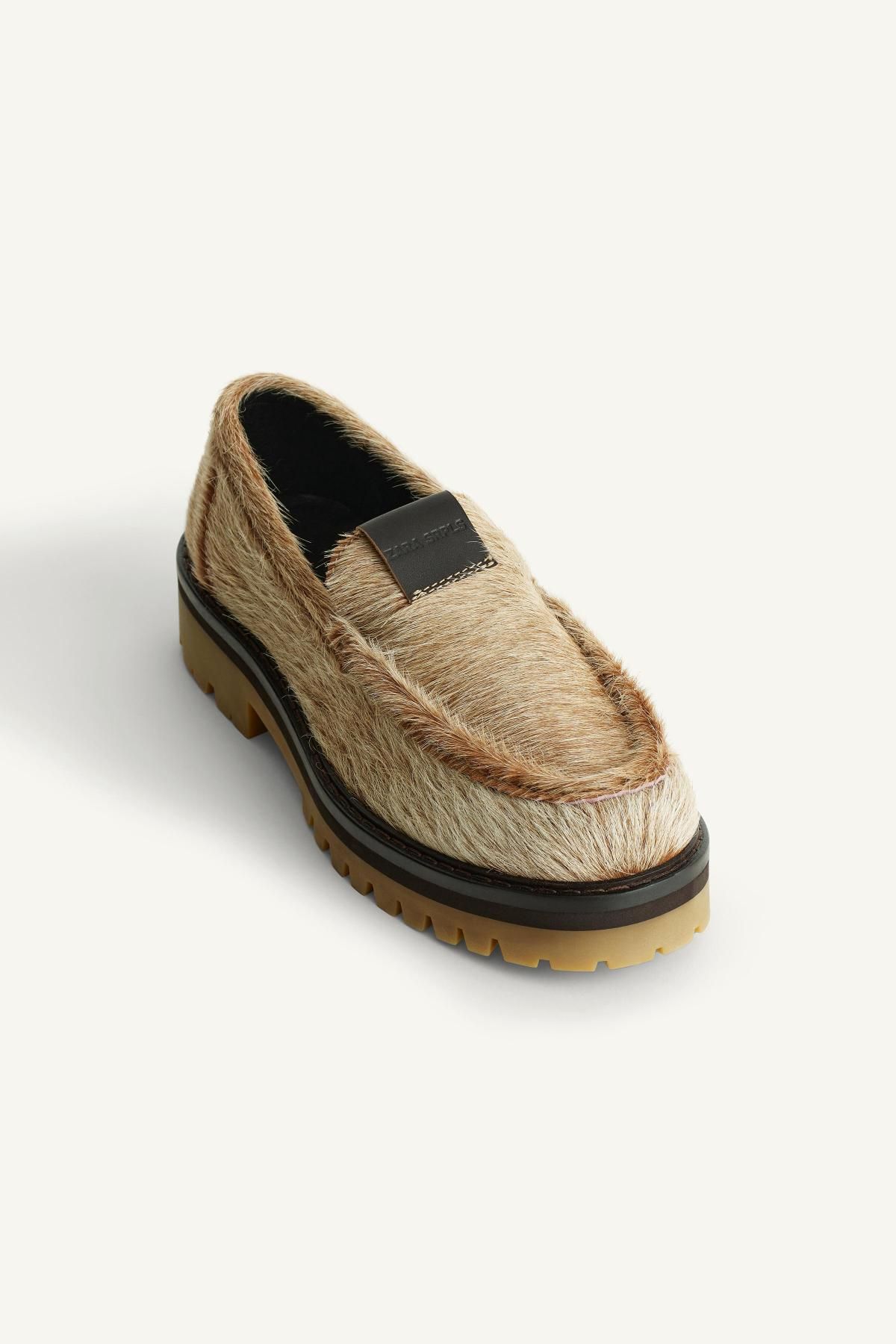 자라 청키 트랙솔 레더 로퍼 2658/620 BROWN 이미지 6
