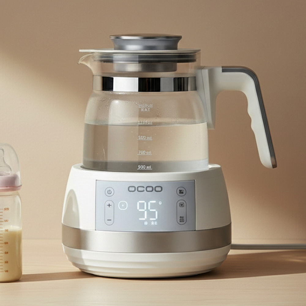 오쿠 분유포트 유리 전기 티포트 무선 주전자 차탕기 커피포트기 OCP-TP130W