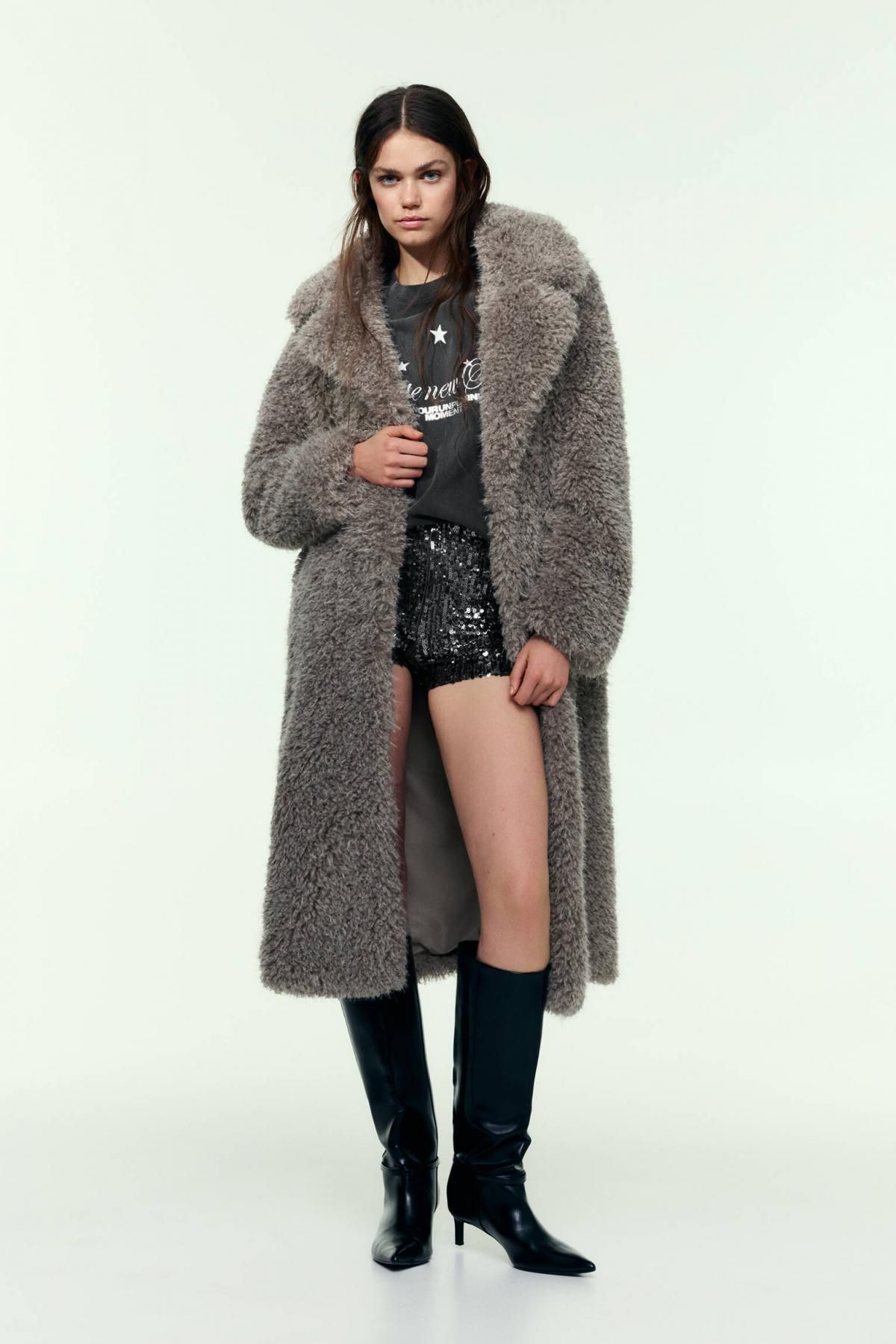 풀앤베어 테크니컬 퍼 롱코트 7800/371 GREYISH - 상세 이미지 2