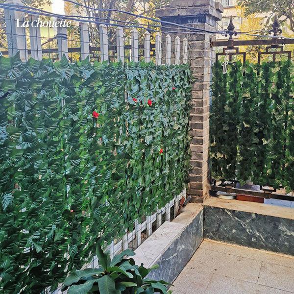 라슈에뜨 테라스 나뭇잎가림막 펜스꾸미기 사생활보호 옥상 발코니 베란다가리개 라이트그린3m