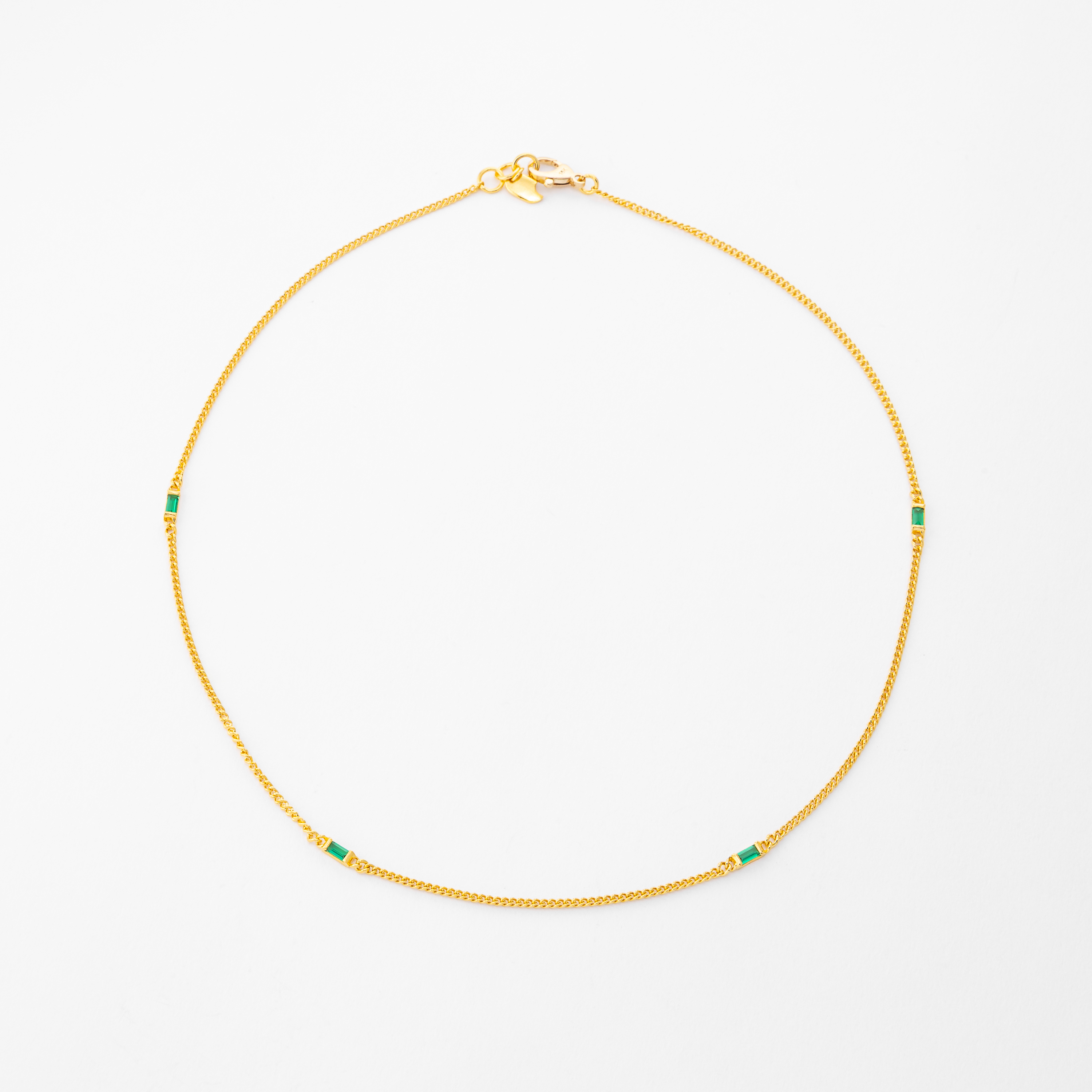 24K 순금 바게트 목걸이 ( 7.5g+18K장식 2D )