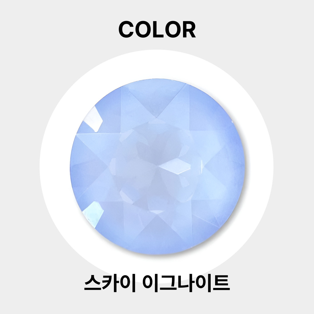 스와로브스키 1088 브이컷 ss29 스카이 이그나이트 6mm 20개 네일 스톤 - 상세 이미지 3