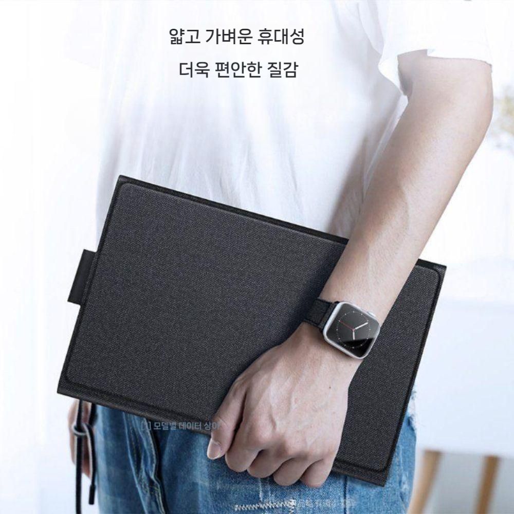 갤럭시탭 S11 울트라 블루투스 키보드 보호 케이스 터치 마우스 가죽 커버 - 상세 이미지 2