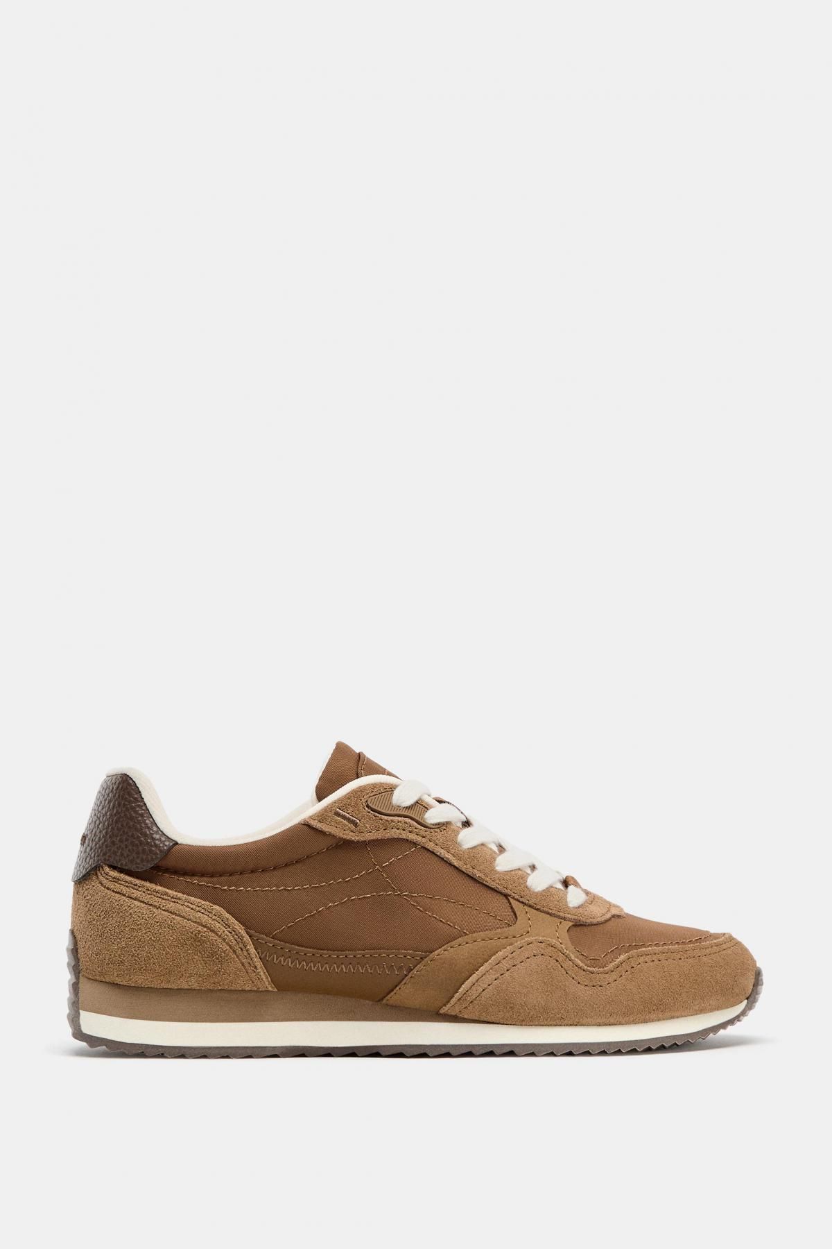 자라 소프트 러닝 스니커즈 브라운 스웨이드 5000/710 BROWN - 메인 이미지