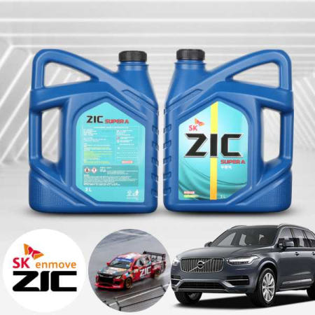 [자체제작]볼보 XC90 2.5 ZIC 지크 SUPER A 부동액 3L 1병 냉각수 자동차 엔진부동액 녹방지 고성능 EG 쿨런트