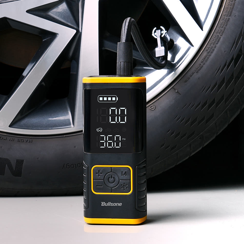 [불스원]타이어 공기압 공기 주입기 자동차 바람 체크 펌프 제품 이미지