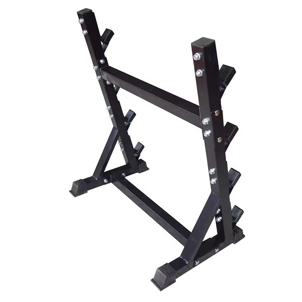 바벨 거치대 역도 지지대 봉 다이 브라켓 헬스장 보관 4단 - 상세 이미지 3