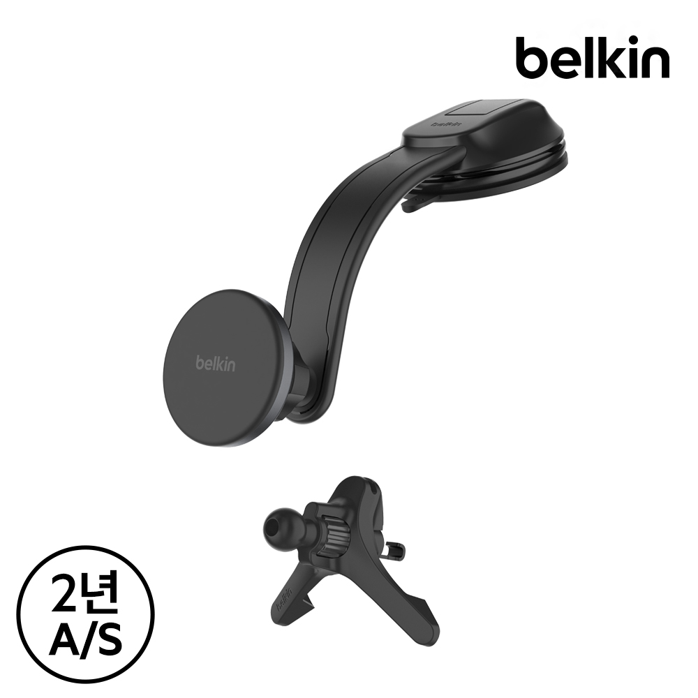 벨킨 Qi2 15W 차량용 고속 무선 충전기 송풍구 대시보드 호환 마그네틱 충전 거치대 WIC012