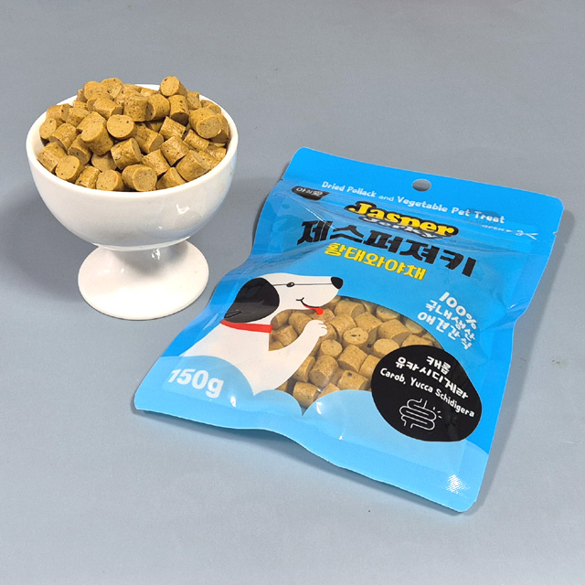 아침애 제스퍼 져키 국내생산 간식 황태와야채, 150g, 1개 - 상세 이미지 2