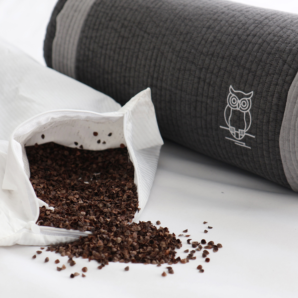 아르떼베딩 메밀베개 거북목 일자목 경추 낮잠 베게 원형 부엉이 자수 풍수