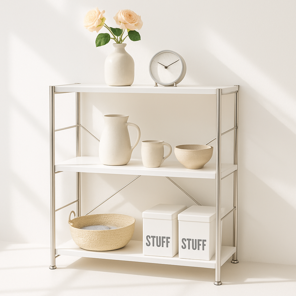 수납선반 스텐 선반 철제 다용도 랙 팬트리 시스템 모듈 선반장 센추리 3단