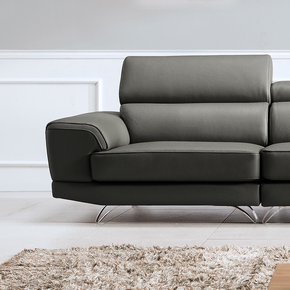 보루네오 제노 이태리 천연통가죽 소가죽 기능성 소파 6인용 코너형