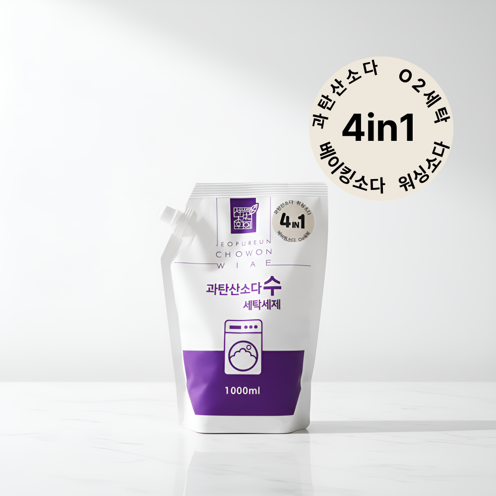 시월다래 과탄산소다 워싱소다 세탁조청소 산소계 표백제 멀티파워 세탁세제 1L 워터