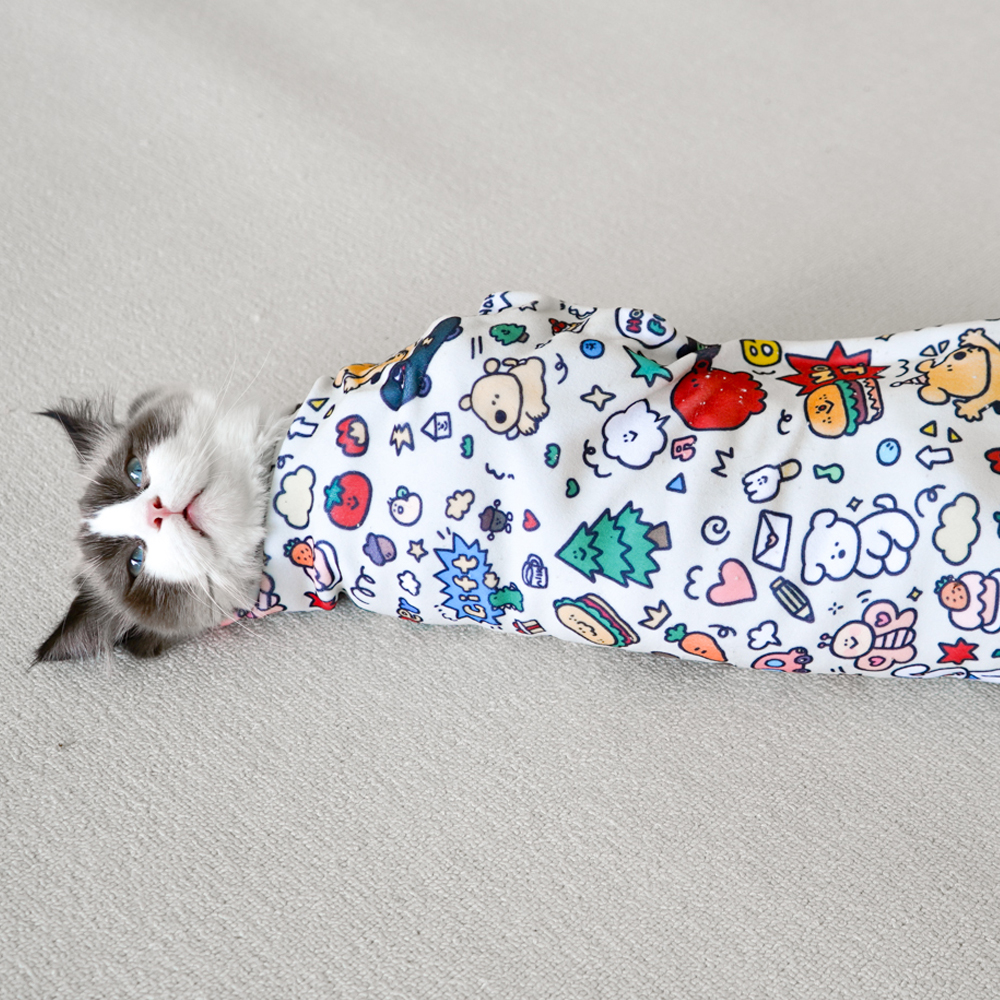 개과천선 트랩핑 고양이 블랭킷 특수자접착원단 강아지 보정 요술 담요