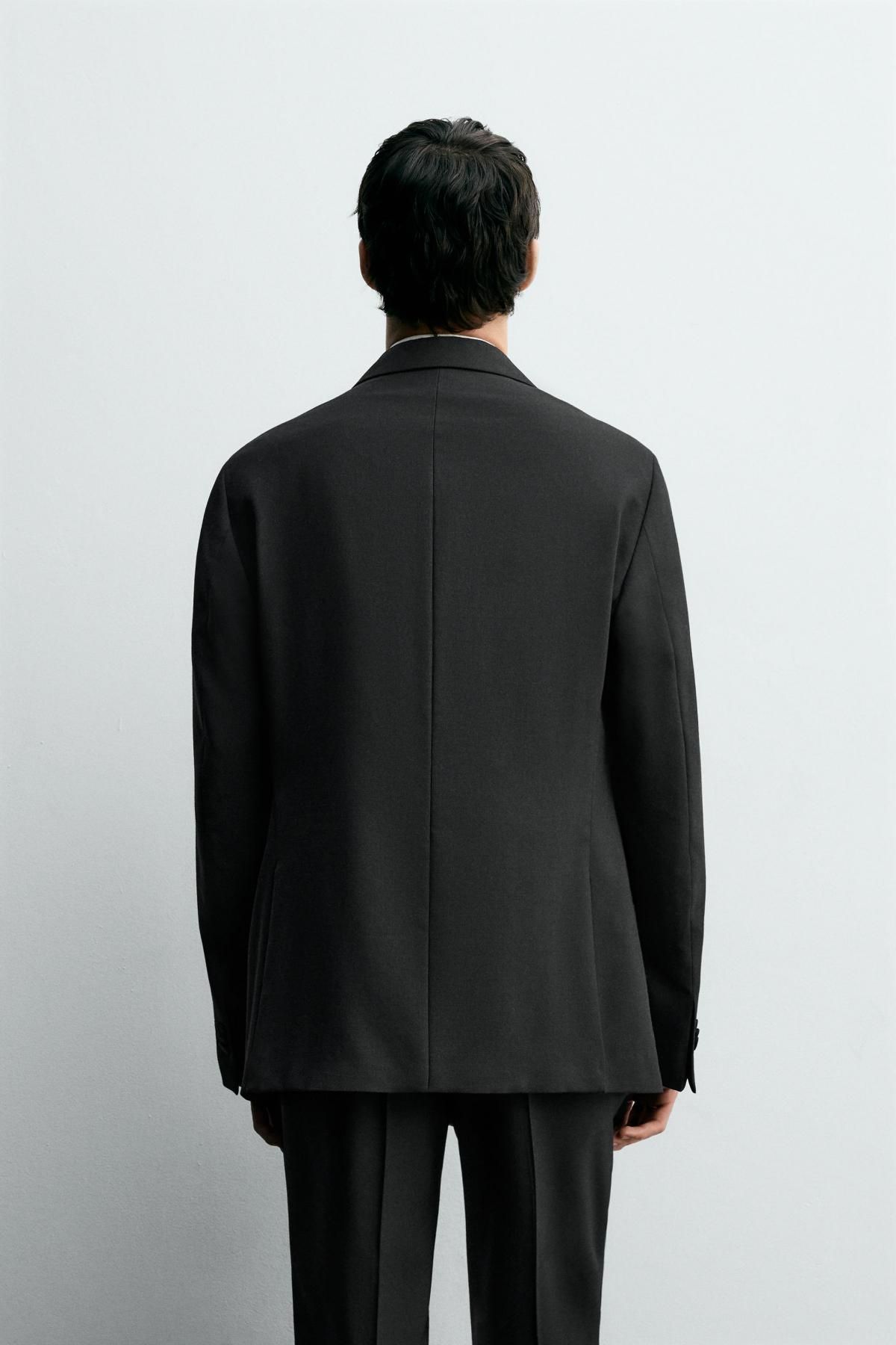 자라 더블브레스트 테일러드 디너 재킷 9378/004 BLACK - 상세 이미지 4