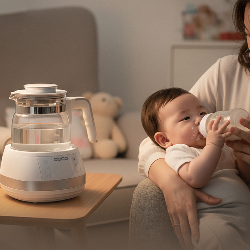 오쿠 분유포트 유리 전기 티포트 무선 주전자 차탕기 커피포트기 OCP-TP130W