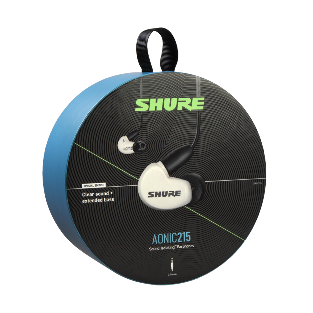 [SHURE] 슈어 AONIC 215  - UNI 사운드 아이솔레이팅 이어폰 (화이트) - 상세 이미지 3