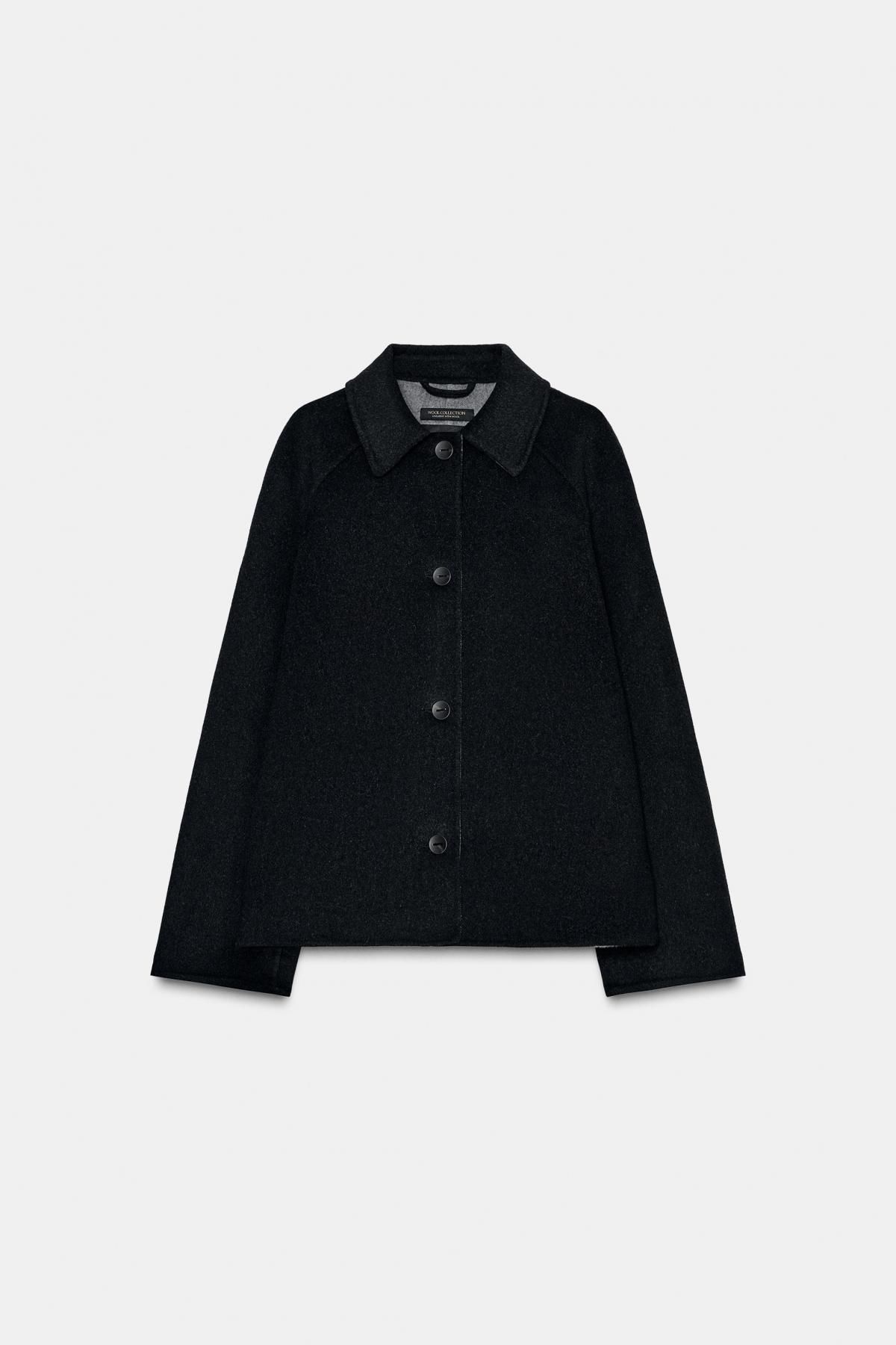 자라 클래식 울블렌드 테일러드 재킷 8491/840 BLACK - 상품 이미지