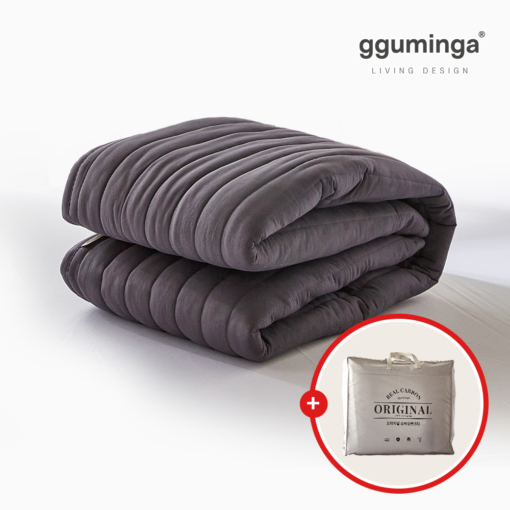 리얼 탄소매트 전기매트 그래핀 카본 전자파없는 전기요 온열매트 1인용 슬림 슈퍼싱글