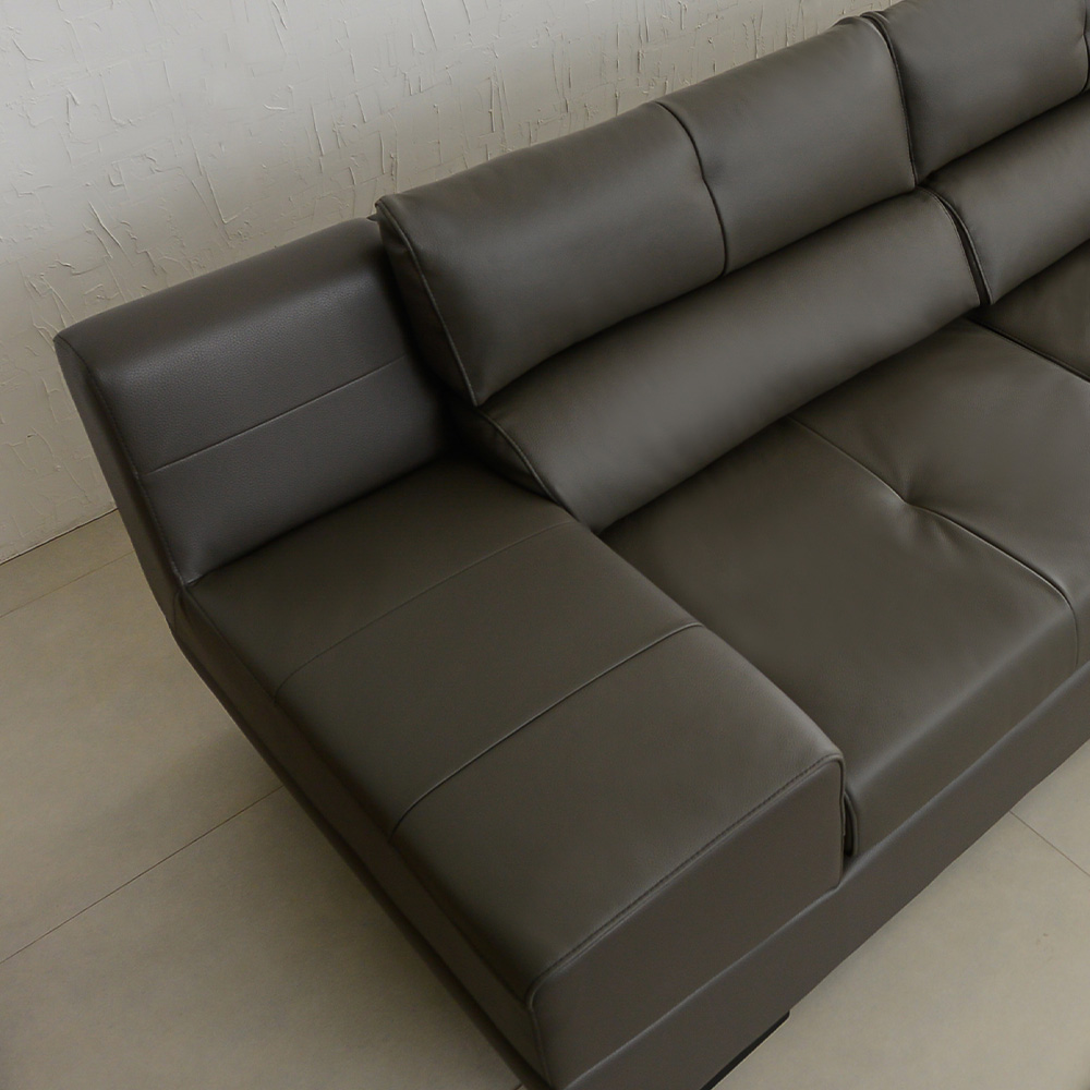 보루네오 피렌체 이태리 천연통가죽 소가죽 소파 6인용 코너형