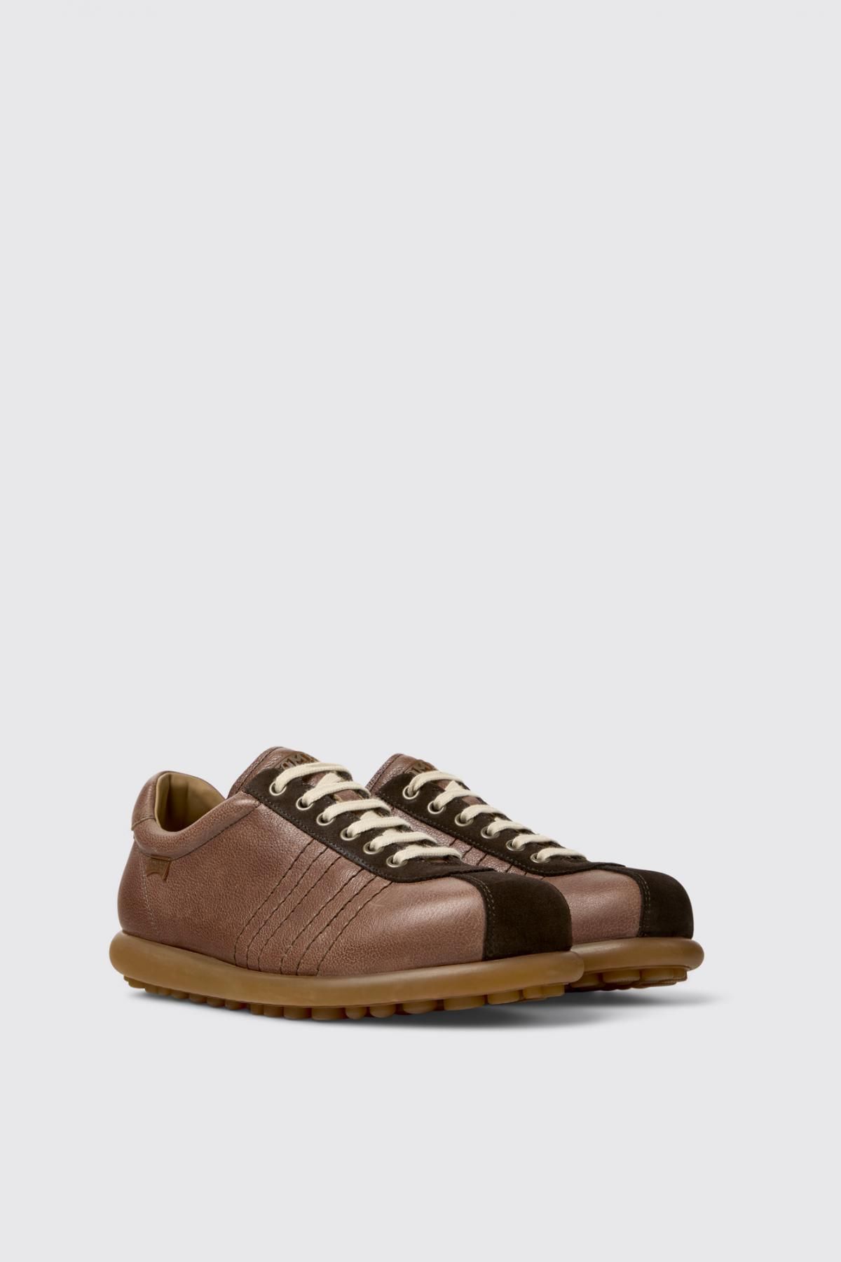 캠퍼 레트로 브라운 레더 스니커즈 Pelotas Ariel K101018-009 BROWN - 상세 이미지 2
