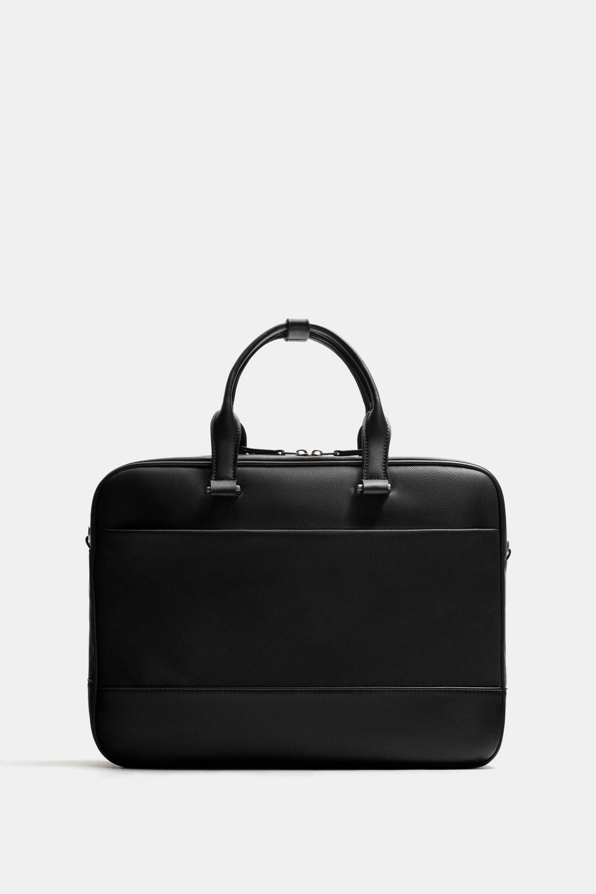 자라 텍스처 비즈니스 브리프케이스 3400/620 BLACK - 상품 이미지