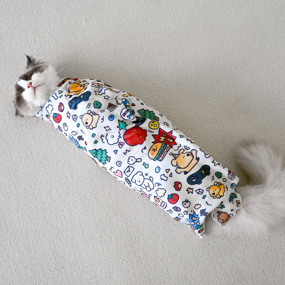 개과천선 트랩핑 고양이 블랭킷 특수자접착원단 강아지 보정 요술 담요