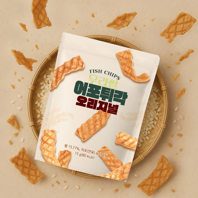 천호엔케어 글루텐프리 꾸이 100% 우리쌀 어포튀각 오리지널맛 15g, 10개 이미지 2