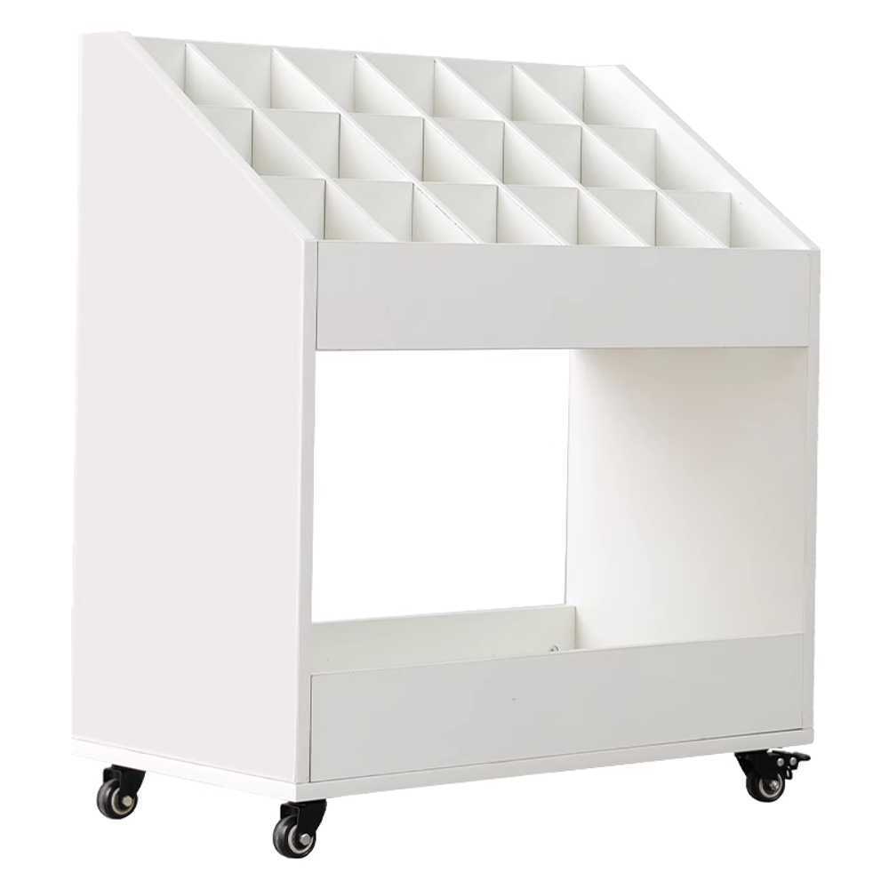 스튜디오 배경지 보관함 롤페이퍼 정리 수납 사진관 블랙 18칸 (67.7x36.4cm) - 상세 이미지 4