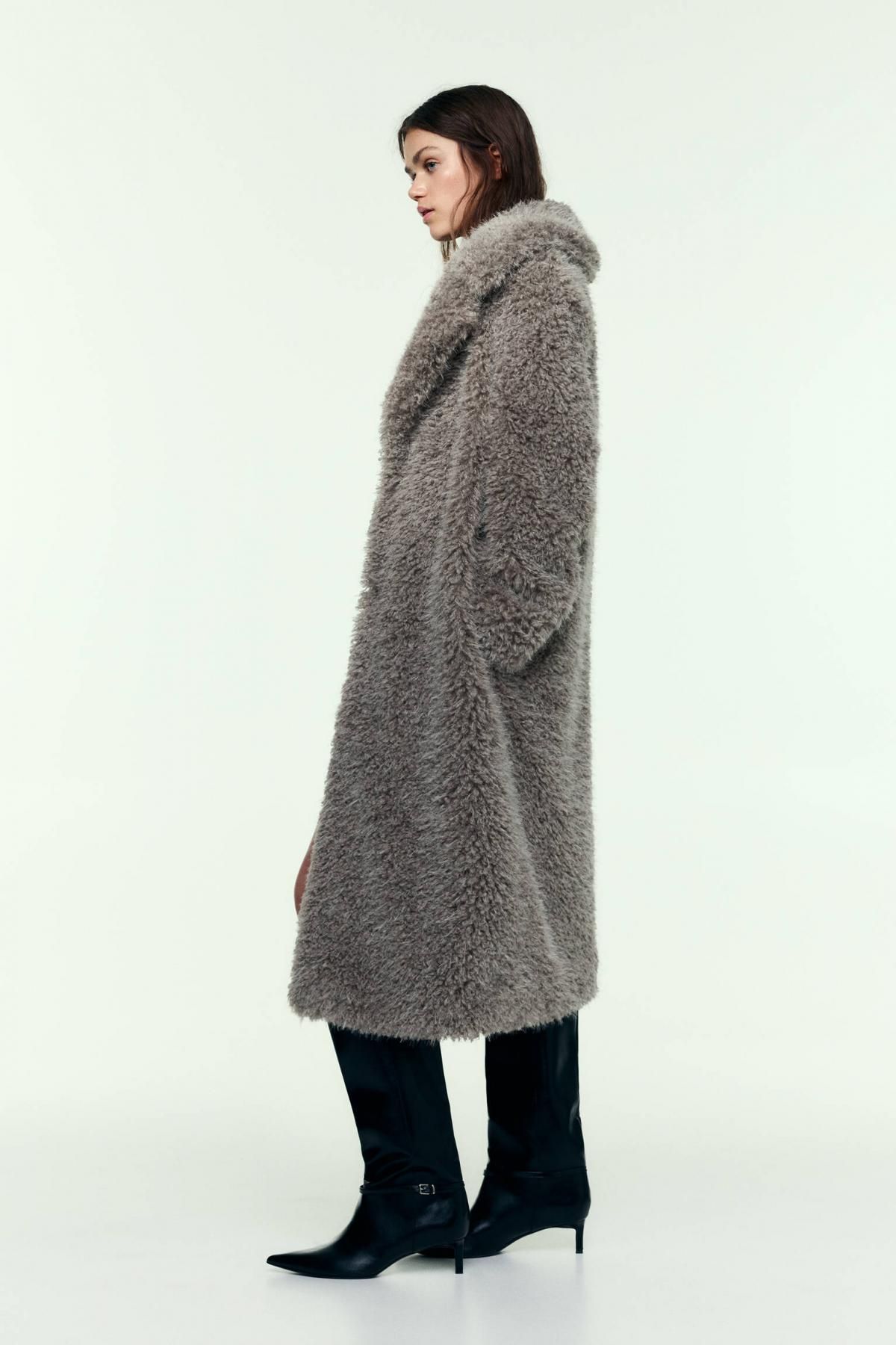 풀앤베어 테크니컬 퍼 롱코트 7800/371 GREYISH - 상세 이미지 5
