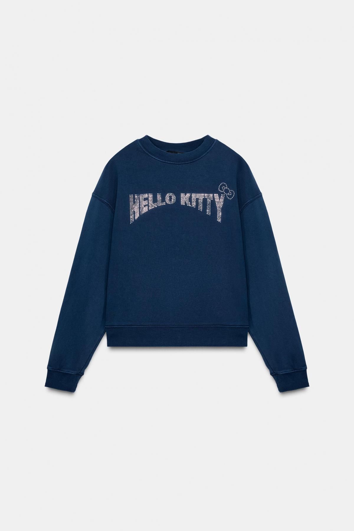 자라 스파클리 헬로키티 스웨트셔츠 6050/046 NAVY BLUE - 상품 이미지