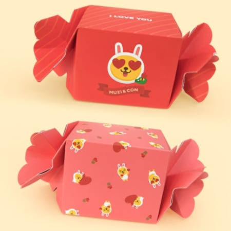 카카오 러브테마 캔디 기프트박스 무지 2개입 답례품박스 선물쇼핑백