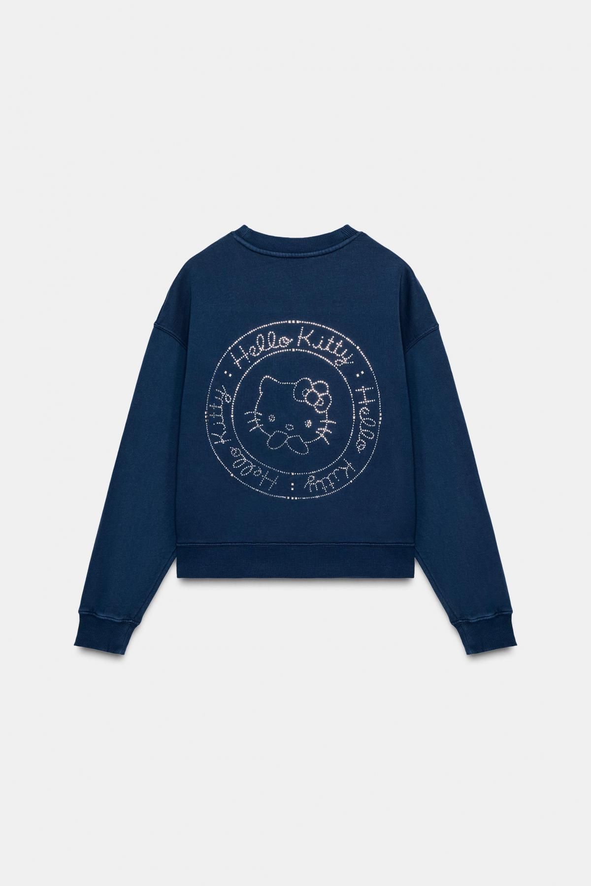 자라 스파클리 헬로키티 스웨트셔츠 6050/046 NAVY BLUE - 상세 이미지 2