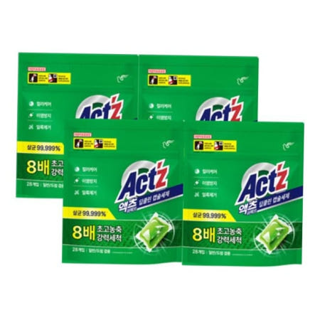 드럼용세제 액츠 퍼펙트 캡슐세제 4봉지 딥클린_28입