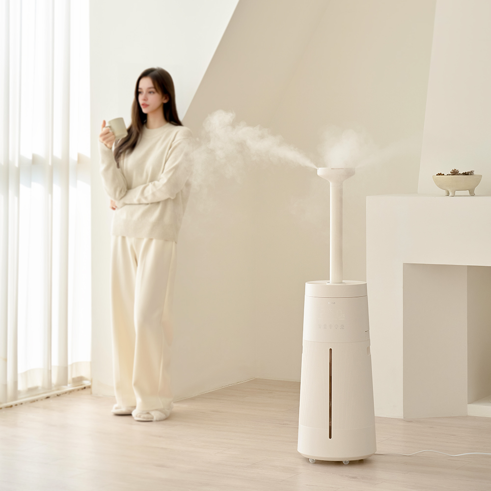 [자동습도+무드등] 프롬비 울트라 몬스터 23리터 사무실 거실 대용량 가습기 FC183NEW 크림화이트