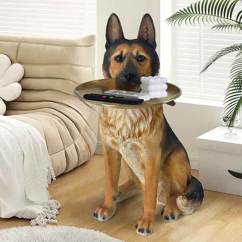 신혼집 집들이 선물 강아지 모형 거실 소파 옆 사이드 테이블 장식장 인테리어소품 리트리버 75cm