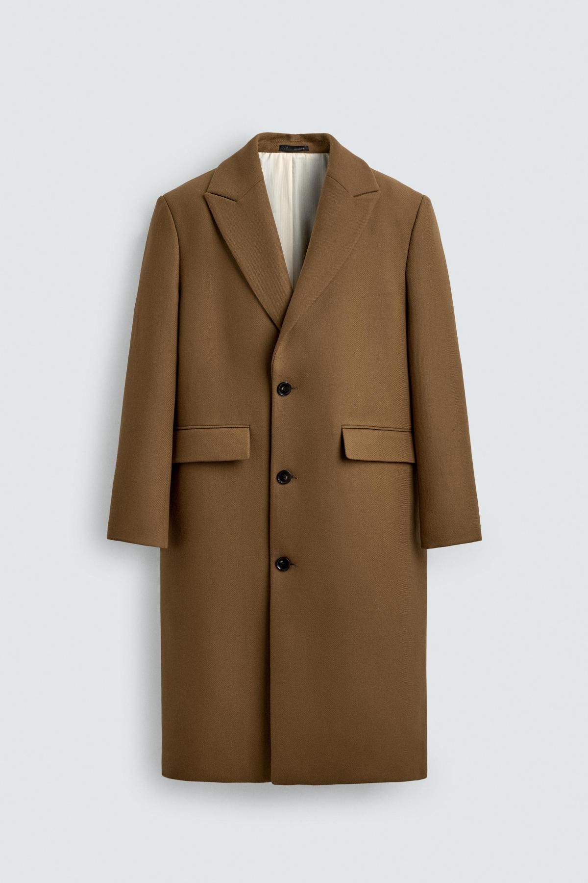 자라 클래식 울블렌드 싱글코트 브라운 6808/250 CAMEL - 상품 이미지