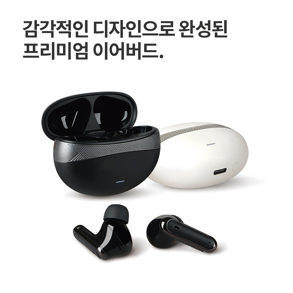 크라우 블루투스이어폰 6.0 ANC ENC 쿼드마이크 NV88-NTW1 - 상세 이미지 5